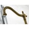Kingston Brass Heritage Wall Mnt Bridge Kitchen Faucet W/Brass Sprayer, Brass KS1263ALBS - alternate 3
